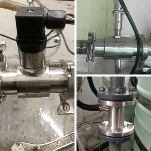 Nhiệt độ cao nước nóng chất lỏng Cảm biến lưu lượng nước Tri kẹp đo lưu lượng tuabin - Product Image 4
