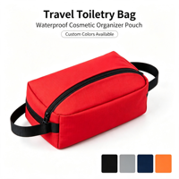 Sac de voyage en cuir BSCI avec fermeture éclair, imperméable, multi-compartiments, pour rasage, voyage d'affaires, extérieur, cosmétiques