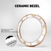 Montre de plongée automatique super lumineuse personnalisée pour femmes, montres-bracelets classiques, date japonaise, cadran perlé, montre automatique en cuir