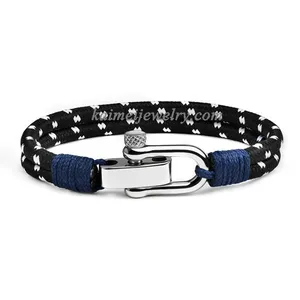 Nieuwste Mode Nylon Touw Vrouwen Mannen Beugel Armband