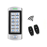 Teclado de Acceso IP66 de Aleación de Zinc con Botón Retroiluminado, Tarjeta EM de 125KHz, Tarjeta PIN y Desbloqueo por PIN, con Timbre Integrado