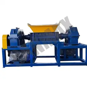 Factory Price Household Plastic Rope And Net Shredding Machine Double-Shaft Shredder