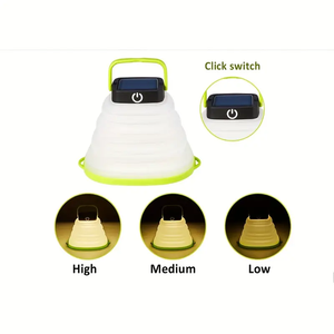 Helius Năng Lượng Mặt Trời Di Động Kính Thiên Văn Gấp Đa Chức Năng Mềm Nhựa + ABS USB Có Thể Sạc Lại Đèn Pin LED Cắm Trại Đèn - Product Image 3