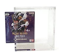 Boîte de présentation pour figurines Barrister en acrylique moderne, écologique et anti-poussière, pré-assemblée en une seule pièce, épaisseur 5 mm, 2 étagères, OP Booster 0304 10 11 12