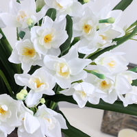 Bouquet de BL-2170 Soie Clouch Bouquet De Fleurs Artificielles Pour La Décoration Intérieure Fleur Artificielle Narcissusth Simulation Jonquille Real Touch