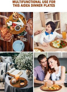 Vòng bằng gỗ phục vụ khay, gỗ tự nhiên platters Bộ đồ ăn cho home & nhà hàng - Product Image 6