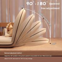 Chaise sans pieds portable et douce, dossier léger, chaise ronde en tatami épaisse