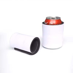 Sublimación personalizada en blanco 3mm <span class=keywords><strong>Snap</strong></span> <span class=keywords><strong>on</strong></span> Can Cooler Neopreno Slap Wrap Beer Can Cooler - Product Image 2