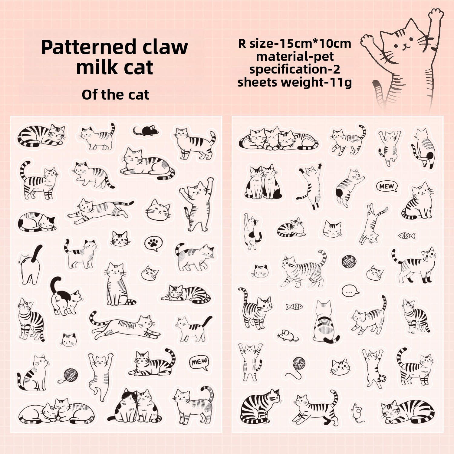 Un gatito atigrado blanco