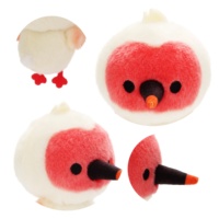 Llavero de Peluche Personalizado de Ibis Crestado, Muñeco de Animal Salvaje para Souvenir de Museo, Proveedor de Regalos, Fábrica, OEM, ODM