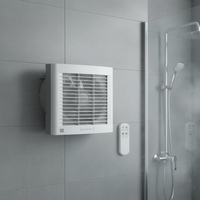 Ventilateur d'extraction en plastique de haute qualité de 10 pouces, installation facile, faible bruit, personnalisable, pour salle de bain domestique, électrique et mécanique
