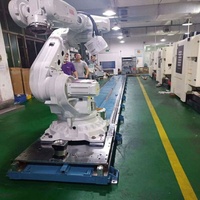 Rail linéaire personnalisé pour robot à 7 axes, robot de soudage à 6 axes, course de 5 à 15 m, capacité de charge de 500 kg, puissance de 1 kW, tension de 380 V