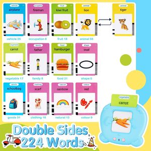 Máquina de Aprendizaje Temprano divertida más nueva, hablando para <span class=keywords><strong>aprender</strong></span> inglés, máquina que habla Flashcards juguetes de máquina de aprendizaje - Product Image 4