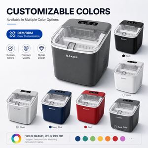 Machine à glaçons compacte de comptoir avec fonction d'auto-nettoyage, machine à glaçons portable de type balle, couleur personnalisable disponible pour la maison, le bureau, le bar - Product Image 4