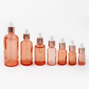 Hot Sale Wholesale 5ml 15ml 30ml <b>Glass</b> <b>Dropper</b> <b>Bottle</b> pink <b>Glass</b> <b>Bottle</b> with <b>Bottle</b> for Oils Essentials - Product Image 3
