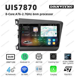 7870แอนดรอยด์13 2K 8Core วิทยุติดรถยนต์สเตอริโอ360กล้อง CarPlay 4G DSP เครื่องเล่น DVD สำหรับ Honda <span class=keywords><strong>Civic</strong></span> 9 FK <span class=keywords><strong>FD</strong></span> 2011 - 2015 - Product Image 3