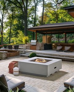 Le foyer au gaz Table de foyer de jardin extérieur <span class=keywords><strong>Cheminée</strong></span> à gaz Foyer de jardin Mobilier d'extérieur <span class=keywords><strong>Cheminée</strong></span> à cadre en aluminium - Product Image 1