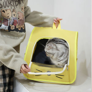 <span class=keywords><strong>Sac</strong></span> à <span class=keywords><strong>dos</strong></span> de transport <span class=keywords><strong>pour</strong></span> chat, respirant et portable, s'adapte à la poitrine ; <span class=keywords><strong>Sac</strong></span> à <span class=keywords><strong>dos</strong></span> transparent de grande capacité de style capsule spatiale - Product Image 1