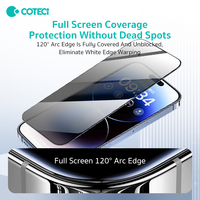 Protection d'écran en verre trempé Coteci, anti-rayures, incassable, installation facile, pour iPhone 16 Plus Pro Max