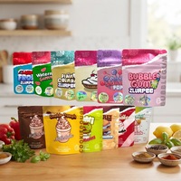 Sachets Doypack en aluminium thermoscellable de qualité alimentaire, imprimés sur mesure, avec fermeture Ziplock, en Mylar, pour l'emballage de produits comestibles, snacks, biscuits et bonbons