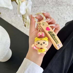 Trilogie de dessin animé Ikawa porte-clés Chiikawa poupée pendentif sac décoration suspendue, lot de porte-clés de voiture - Product Image 5