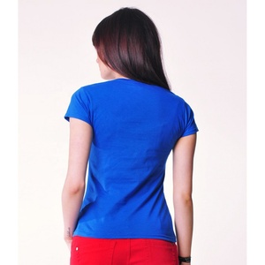 ซูเปอร์ผู้หญิงพระราชสีฟ้าแขนสั้นเสื้อยืด Superwoman พิมพ์เสื้อยืดที่มีการปรับขนาดที่กำหนดเองและบริการการพิมพ์ - Product Image 2
