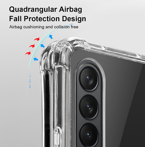 Étui de protection magnétique Transparent pour Samsung <span class=keywords><strong>Zfold</strong></span> <span class=keywords><strong>2</strong></span>/3/4 acrylique + TPU housse antichoc Anti-jaune clair étui de téléphone magnétique - Product Image 2