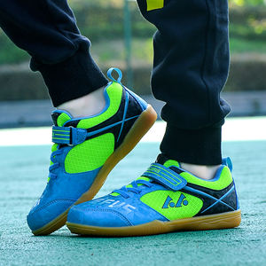 Kids’ Multi-Sport Mesh Training Shoes Unisex Boys & Girls Velcro Lace-Up Table Tennis Squash Badminton <b>Volleyball</b> Shoes - Product Image 4