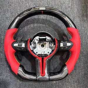 <span class=keywords><strong>Volante</strong></span> Deportivo DOS Personalizado de Fibra de Carbono con LED <span class=keywords><strong>M</strong></span> Performance, Compatible con <span class=keywords><strong>BMW</strong></span> F30 F10 F32 F10 F20 F07 F01 <span class=keywords><strong>E46</strong></span> E60 E90 M3 M4 M5 - Product Image 1