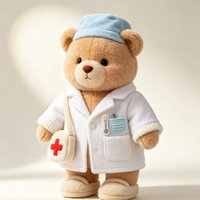 Boneka Beruang Teddy Dokter Custom, Boneka Beruang Lembut, Dekorasi Rumah, Hadiah Anak, Penjualan Langsung Pabrik, Grosir