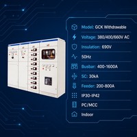 Centro de Control de Motor (MCC) Extraíble Personalizable Serie Haowei GCK, Tablero de Distribución de Baja Tensión (LV) 400V 30kA 200A-800A IP42 para Uso Industrial y Hotelero