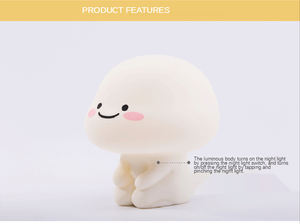 ไฟกลางคืนซิลิโคนสำหรับ<span class=keywords><strong>เด็ก</strong></span>,ไฟกลางคืนแบบพกพาชาร์จไฟได้ไฟกลางคืนขนาดมินิแบบ One Piece เซนเซอร์แบบสัมผัส - Product Image 4