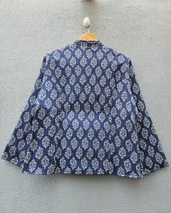 Ethnic Round-Neck <b>Patchwork</b> <b>Jacket</b> Cotton <b>Jacket</b> Reversible Floral <b>Jacket</b>, Vintage Handmade for Women Winter Coat - Product Image 6