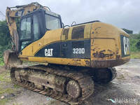Excavatrice Caterpillar 320D d'occasion, modèle 2007, 21,8 tonnes, moteur de 118 kW, composants hydrauliques et pompe, engins de construction
