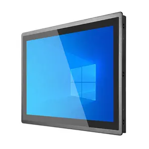 7 Inch To 65 Inch Industrial Panel PC With VESA Embedded IP65 Front Aluminum Case Black Win10 Linux Processor Made-In-China