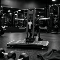 Machine à Squat à Courroie Commerciale, Couleurs au Choix, Plateforme Plate, Équipement d'Entraînement Musculaire Pondéré pour Usage en Salle de Sport
