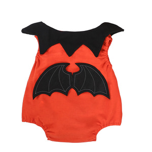 Scirocco Kidsren's Halloween Performance Clothing Set Little Devil Striped Jumpsuit Hat con vestidos <span class=keywords><strong>de</strong></span> algodón Disfraz <span class=keywords><strong>de</strong></span> bebé <span class=keywords><strong>de</strong></span> 3 piezas - Product Image 2