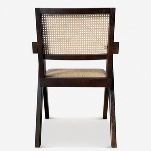 Chaises de salle à manger d'intérieur <span class=keywords><strong>en</strong></span> <span class=keywords><strong>rotin</strong></span> noir de conception d'usine de Mme Woods Chaise de meubles de salon <span class=keywords><strong>Fauteuil</strong></span> moderne de luxe - Product Image 3