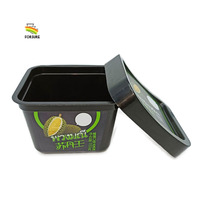 Tasse en plastique pour crème glacée 150 ml, 5 oz, récipients en PP avec cuillère et couvercle iml, pot à yaourt imprimé, tasses d'emballage de yaourt en plastique