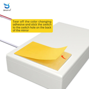 Hot 12V 1A 12W Espejo Led de una sola tecla Maquillaje inteligente Espejo de baño Dimmer Interruptor de sensor táctil de un color con controlador LED incorporado - Product Image 2