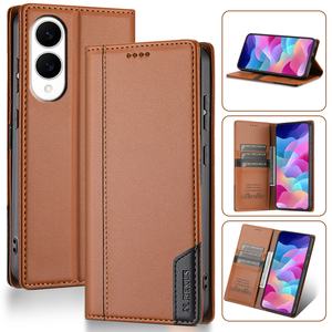 Étui portefeuille à rabat magnétique en cuir PU pour <span class=keywords><strong>Samsung</strong></span> S25 Edge S24 Ultra S23 Plus S22 S21 FE S20 S10 S9 S8 Cards Bag Phone <span class=keywords><strong>Cover</strong></span> - Product Image 1