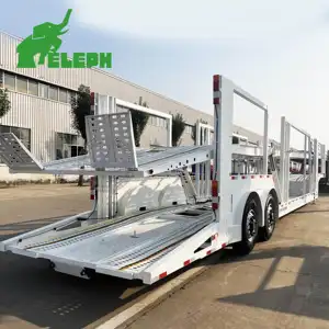 2 Axle 6 Seat Car Vehicle SUV Transport Double Layer Auto Hauler Truck Carrier Box Semi Trailer