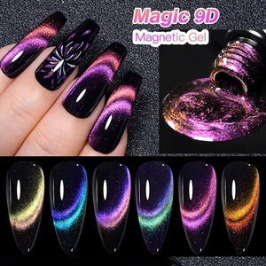 9D Magnetic Cat Eye <b>Gel</b> <b>Nail</b> Polish <b>Set</b> with Soak-Off Formula and Magnetic Stick - Create Stunning <b>Nail</b> Art with Ease - Product Image 1