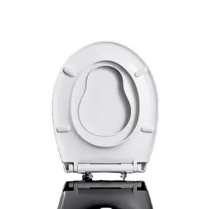 Bestseller 1097 Baby- und Erwachsenen-Toilettensitz Familiensitzbezug runder O-Form-WC-Deckel mit Edelstahlscharnieren