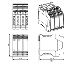 Nouvelle unité de contrôle de sécurité P+F SB4-OR-4CP-4M d'origine, 4 canaux ou contact CP, câble 4M, en stock - Product Image 2