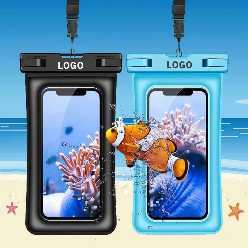 Wholesale Factory universal colorful water proof mobile phone pouch custom PVC TPU Waterproof Phone Case Bag