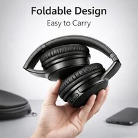 Casque sans fil Bluetooth pliable avec design à longue autonomie