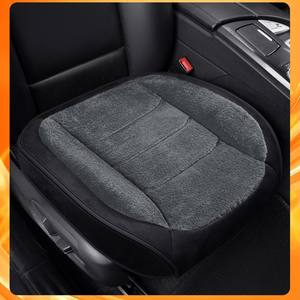 Coussin de siège de voiture universel toutes saisons en fausse <span class=keywords><strong>fourrure</strong></span> courte E-20, côté conducteur, résistant à l'usure, demi-housse chauffante pour l'hiver - Product Image 2