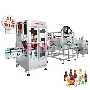 New Automatic Steam Type Heating Tunnel For Plastic Glass Bottles Jars Shrink Sleeve Labeling Machine