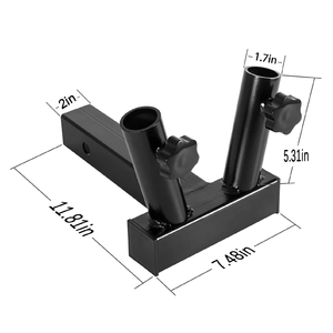 Supporto per Asta Portabandiera JH-Mech Facile da Installare 2 in 1 Supporto Doppio per Asta Portabandiera - Product Image 3